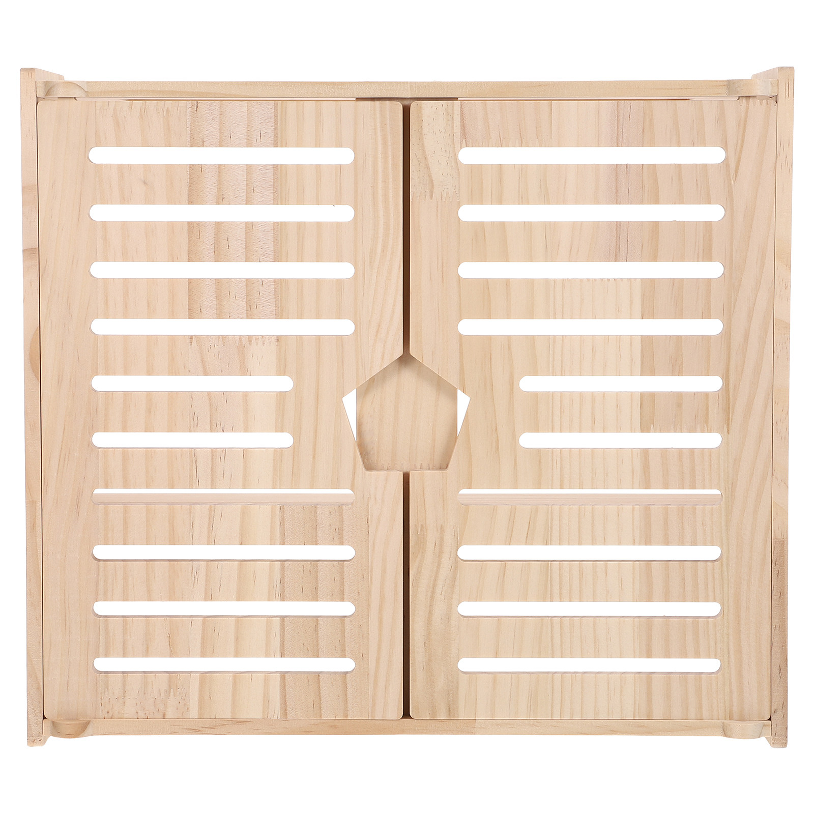 Power Tools Organizer - Wooden WiFi Router Storage Box 2-Layer