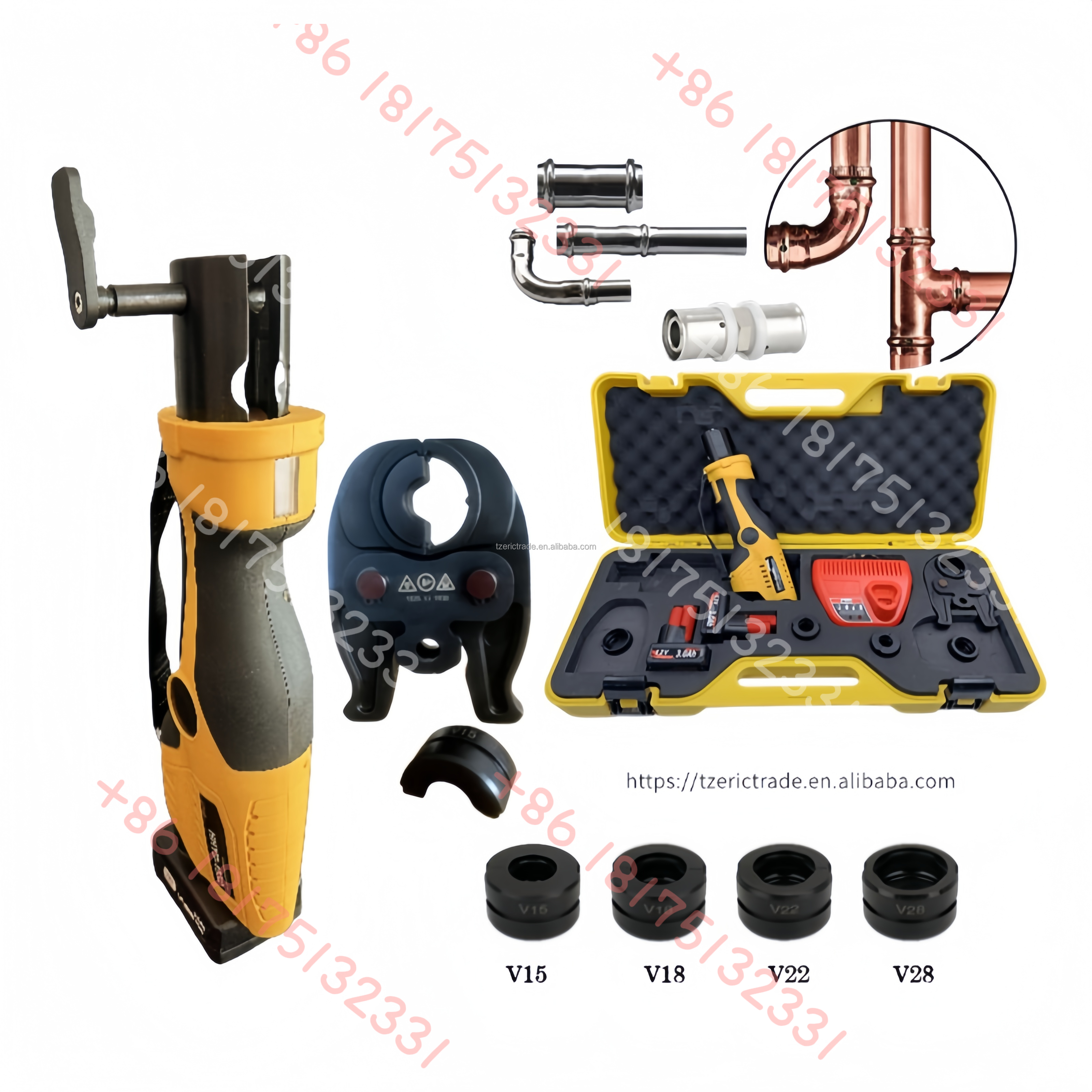 Power Tools Plumbing - Battery-Powered Pro Press Copper Plumbing Pipe