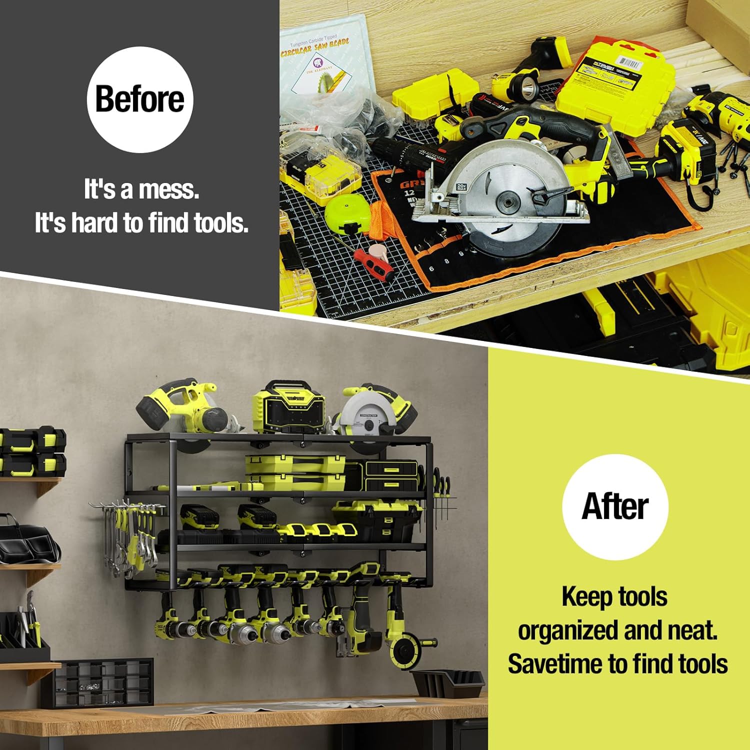 4 Layer Wall Mount Power Tool  - Power Tools Organizer のレビューと価格