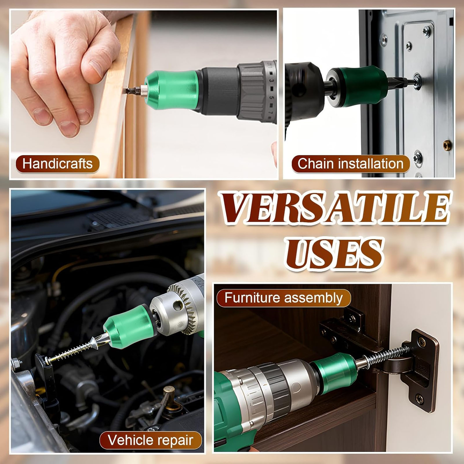 3PCS Screwdriver Bit Magnetize - Power Tools Yellow Color のレビューと価格