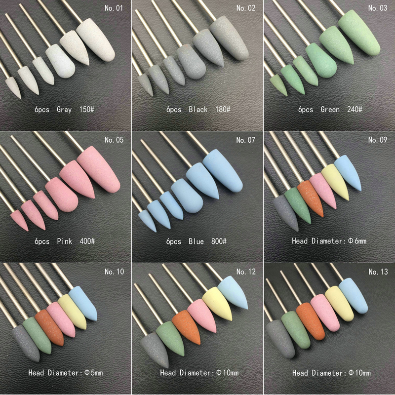 6pcs/set Rubber Silicon Nail D - Power Tools Total のレビューと価格