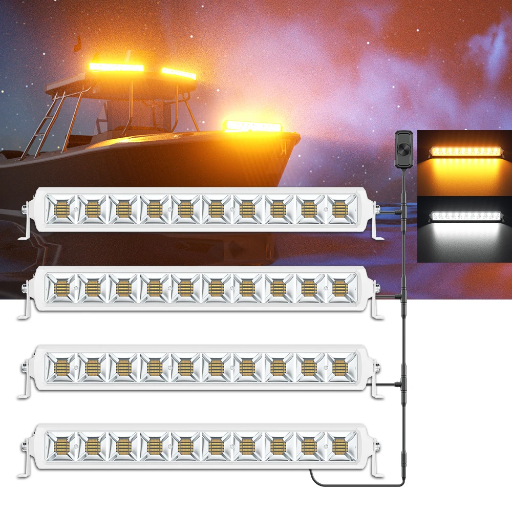 Dual Color Led Light Bar 4PCS  - Power Tools Yellow Color のレビューと価格