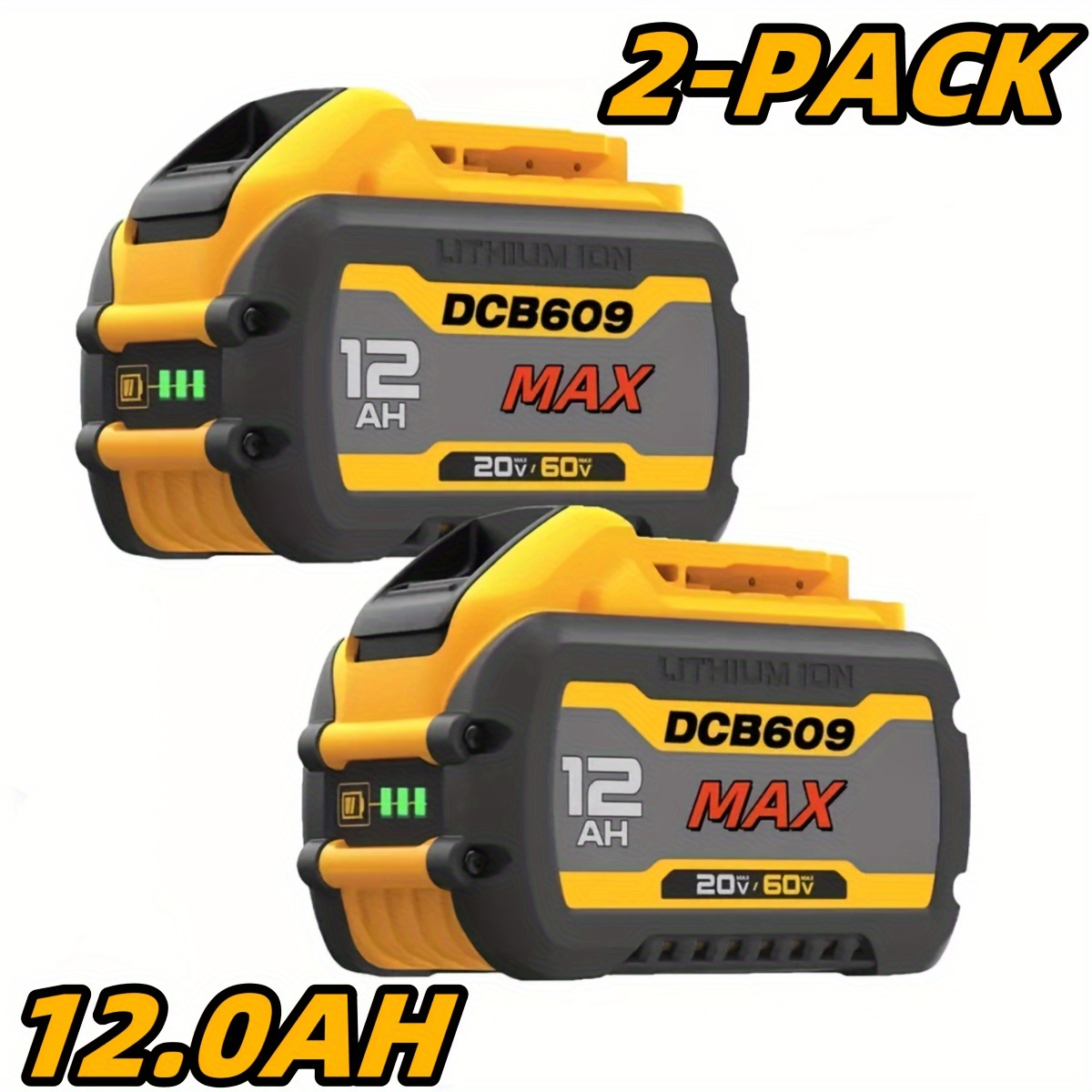 1/2/4pcs 12.0Ah 20V/60V MAX Re - Power Tools China のレビューと価格