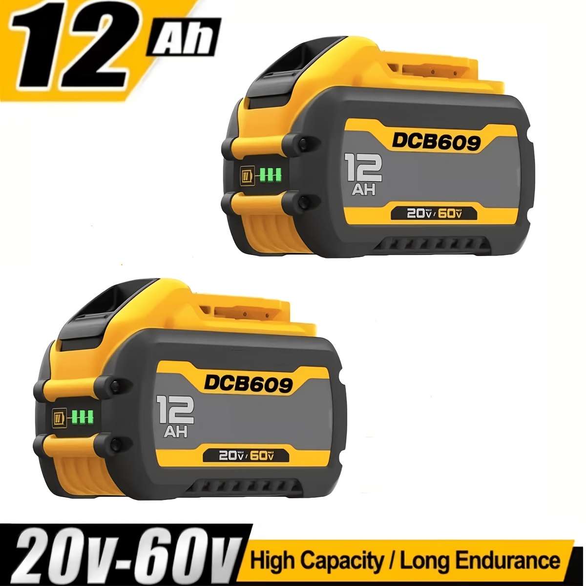 1/2/4pcs 12.0Ah 20V/60V MAX Re - Power Tools China のレビューと価格