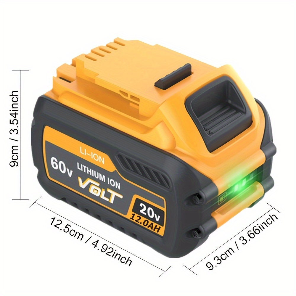 1/2/4pcs 12.0Ah 20V/60V MAX Re - Power Tools China のレビューと価格