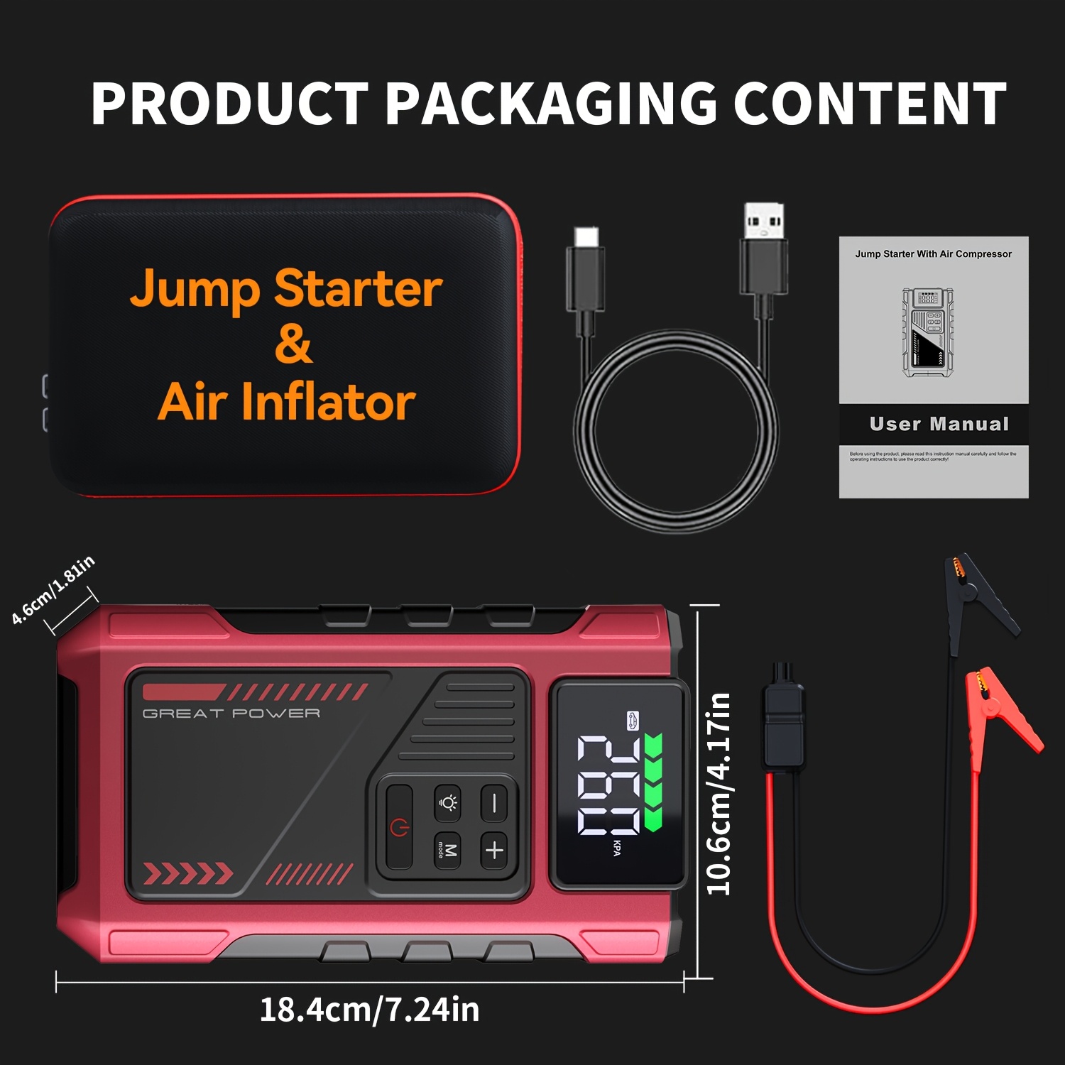 4000A Portable Car Jump Starte - Power Tools China のレビューと価格