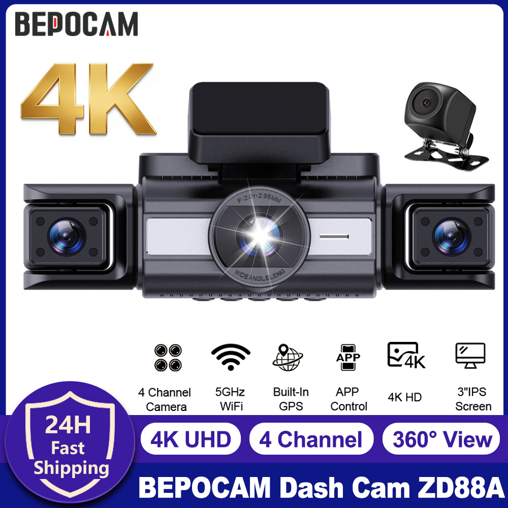 BEPOCAM 4 Channel Dash Cam 4K  - Power Tools Japan のレビューと価格