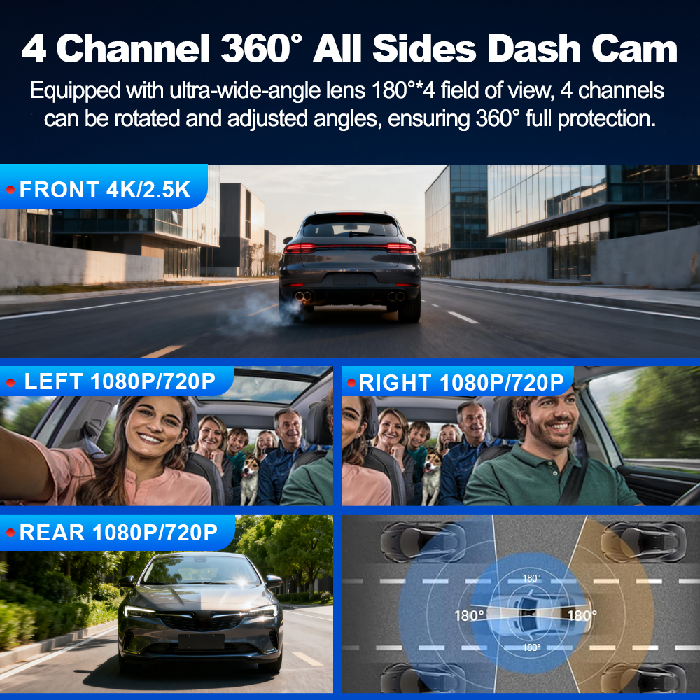 BEPOCAM 4 Channel Dash Cam 4K  - Power Tools Japan のレビューと価格