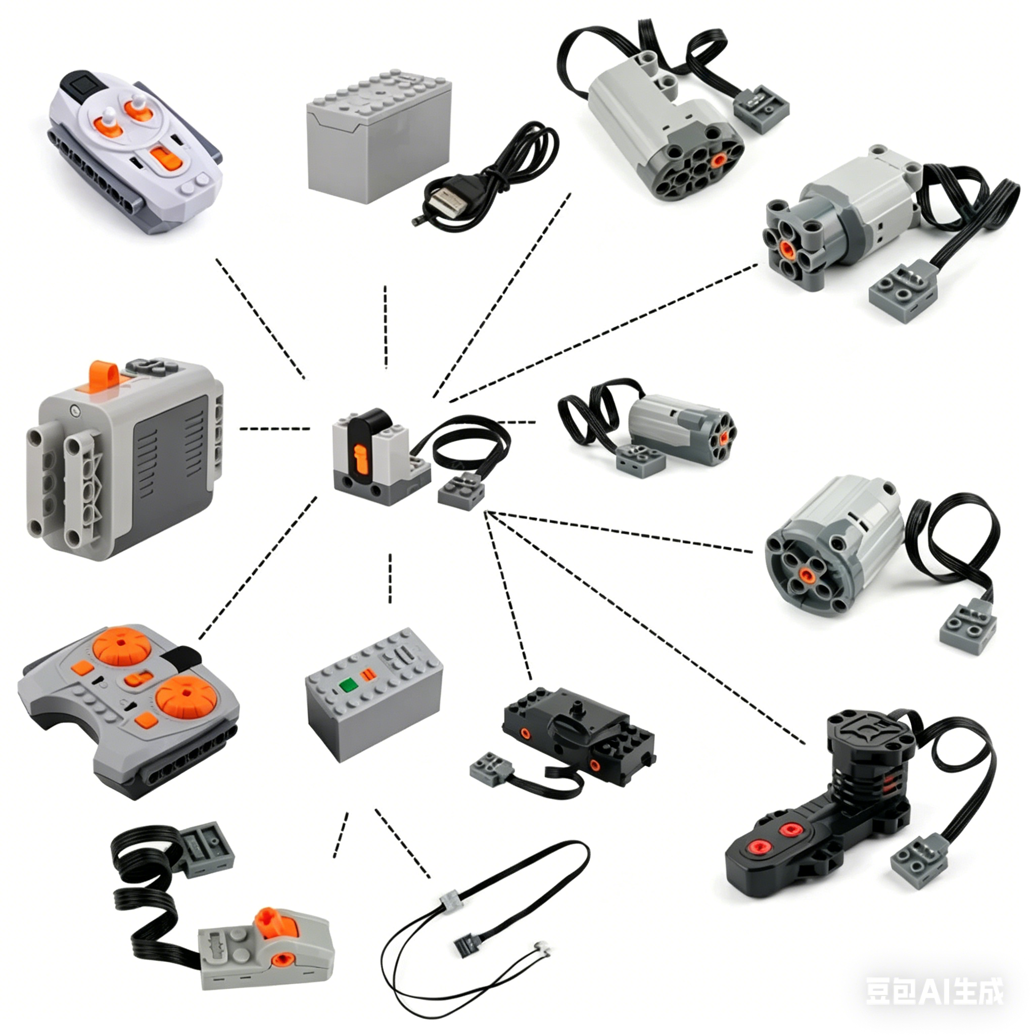 MOC Train Motor Kit Servo,Batt - Power Tools Organizer のレビューと価格