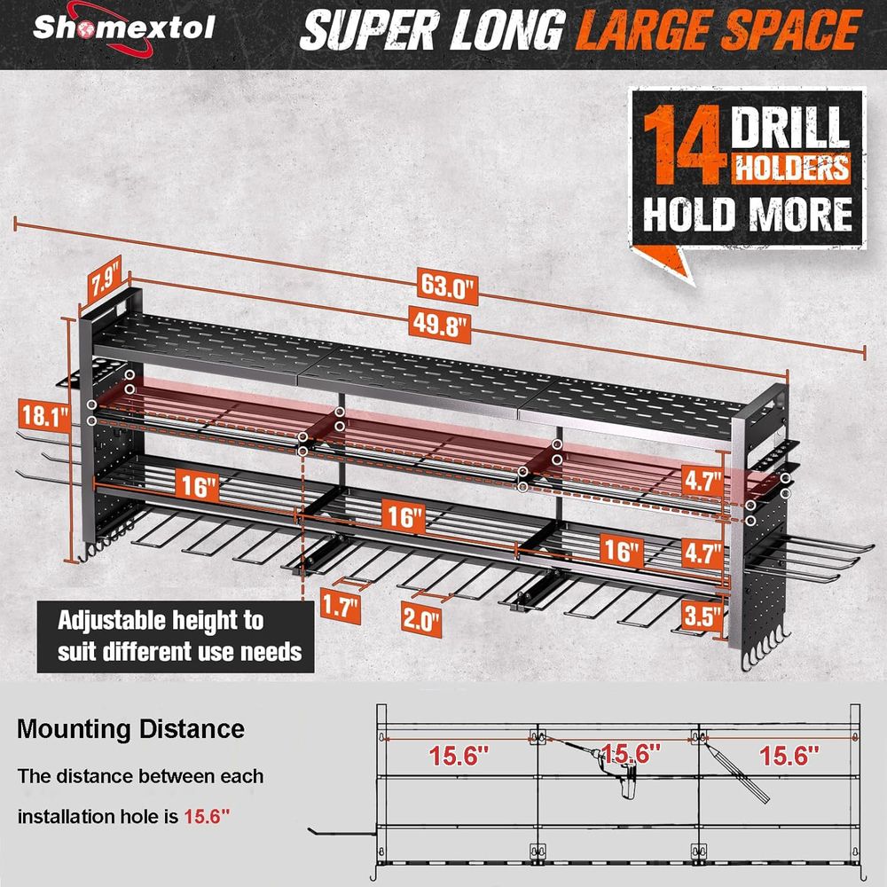 Large Power Tool Organizer Wal - Power Tools Organizer のレビューと価格