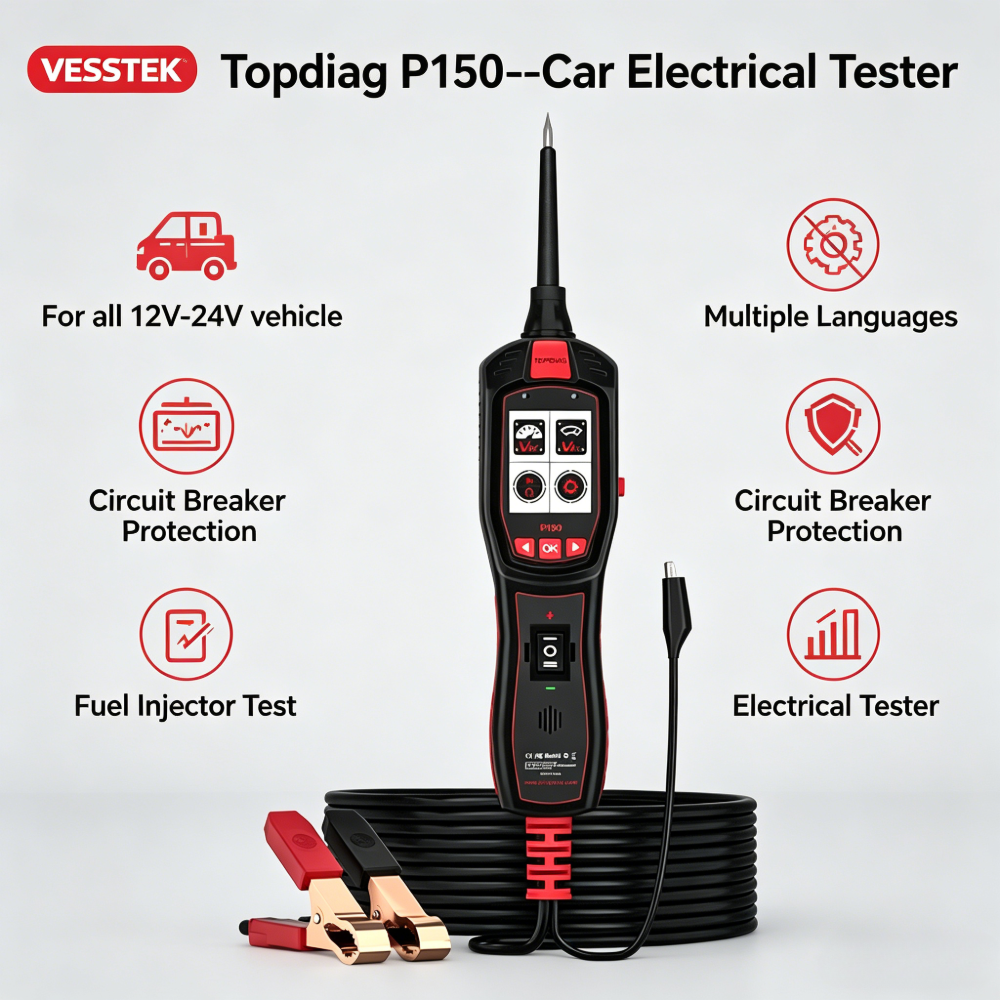 VESSTEK-TopDiag P150 Car Circu - Power Tools Automotive のレビューと価格