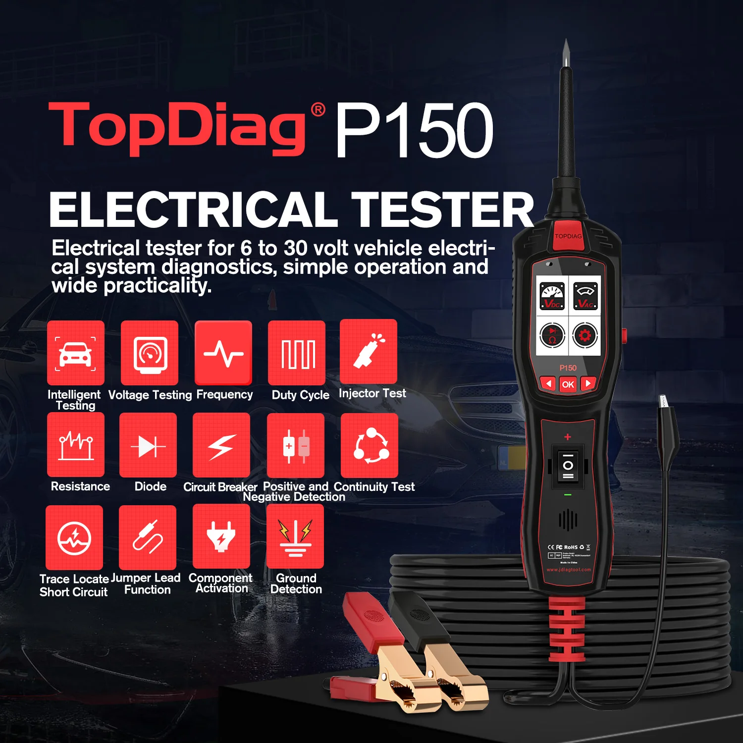 VESSTEK-TopDiag P150 Car Circu - Power Tools Automotive のレビューと価格