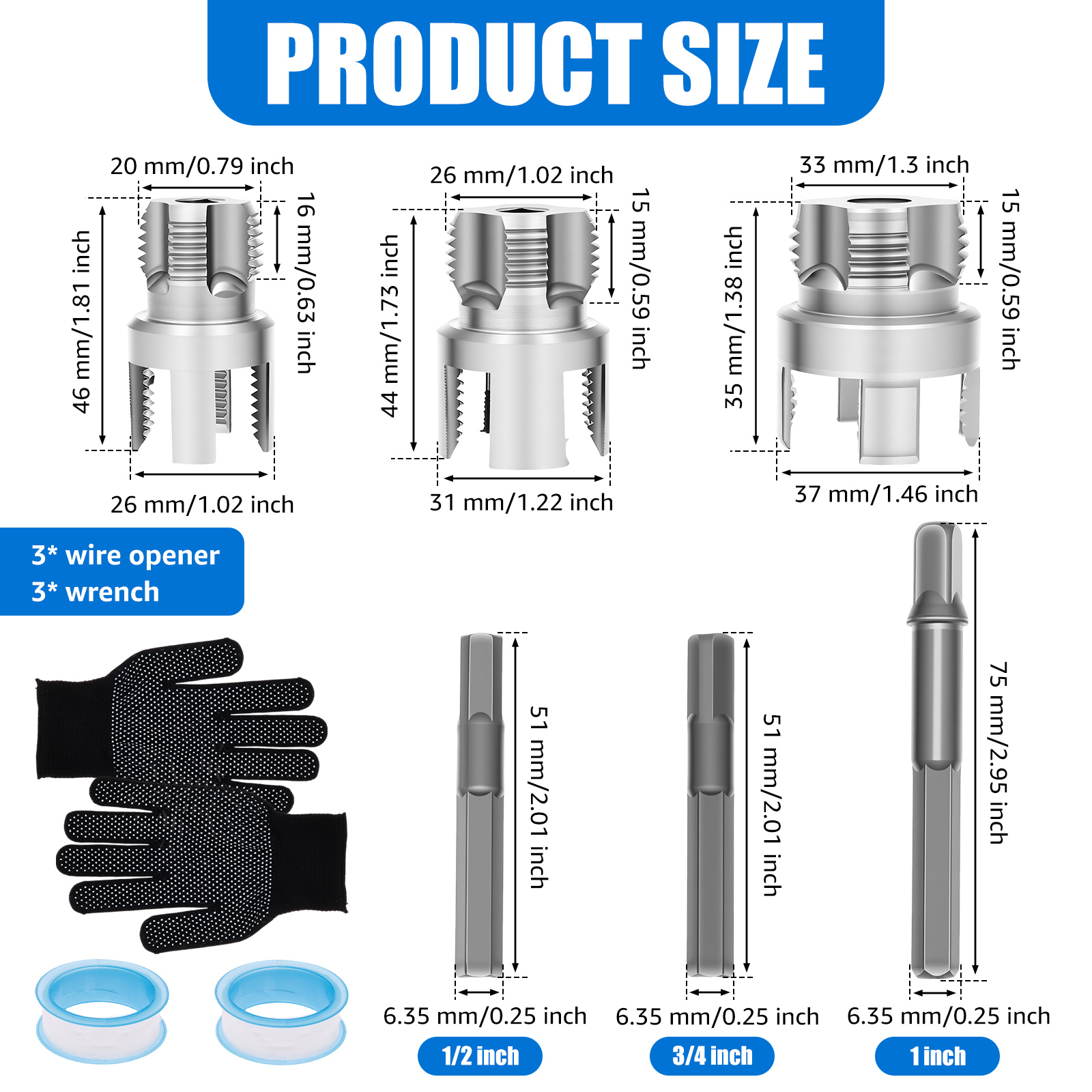 4 in 1 Water Pipe Thread Cutti - Power Tools Plumbing のレビューと価格