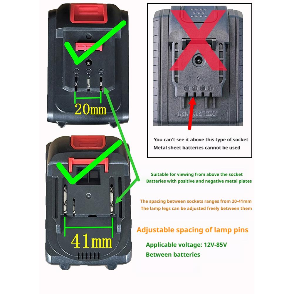 Car Repair Work Light DC 12-72 - Power Tools Battery Repair のレビューと価格