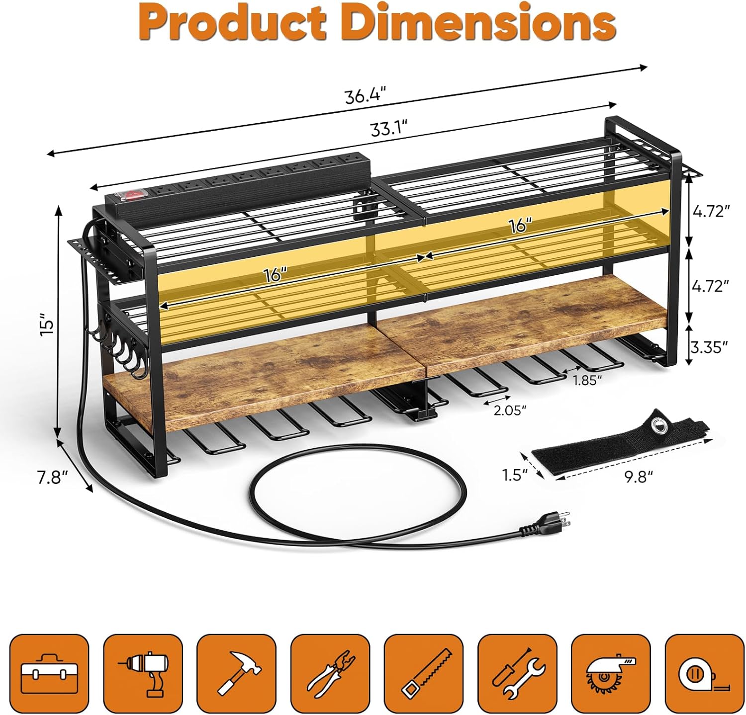 Large Power Tool Organizer Wal - Power Tools Organizer のレビューと価格