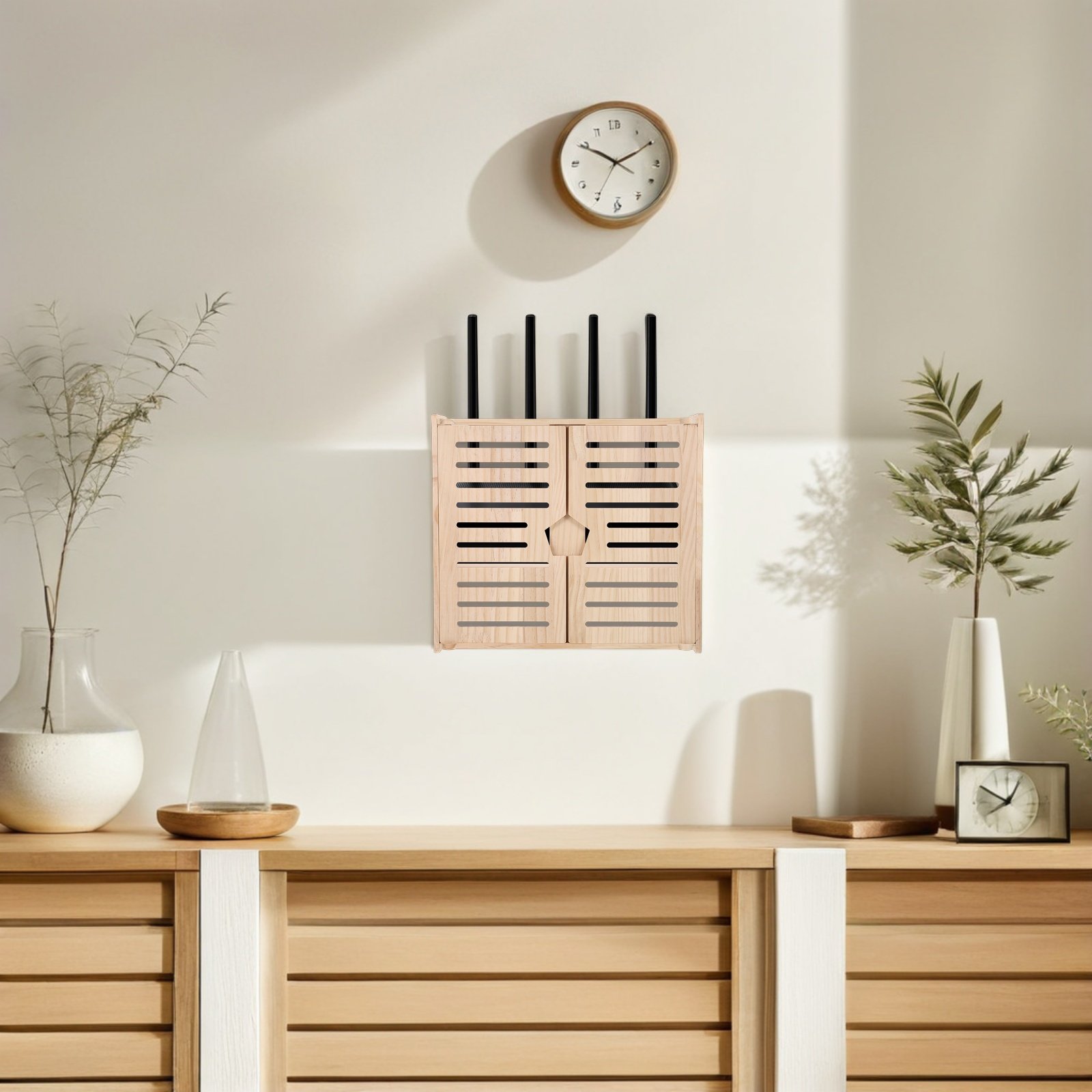 Wooden WiFi Router Storage Box - Power Tools Organizer のレビューと価格