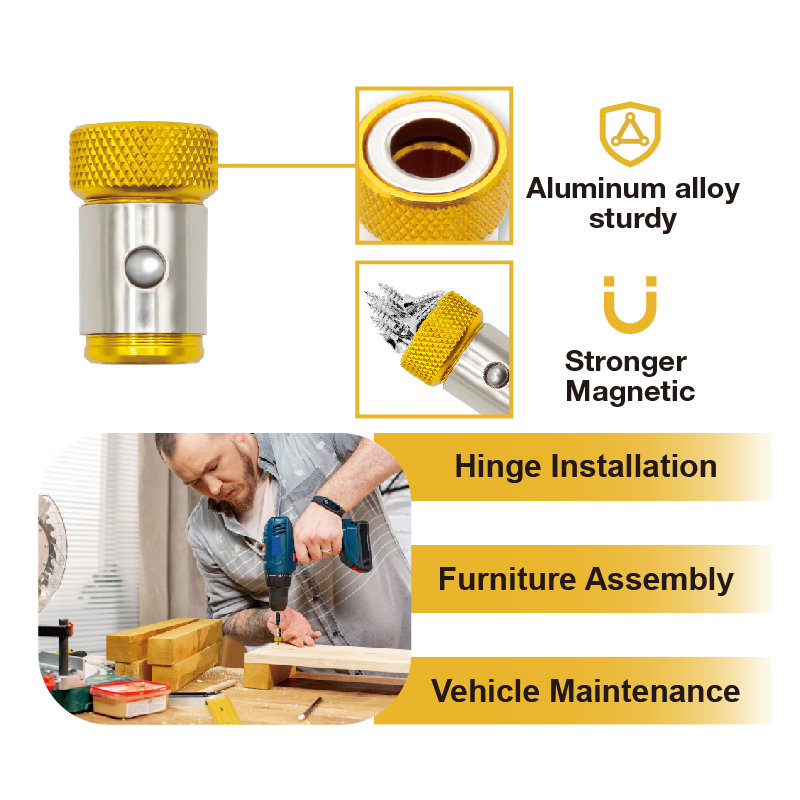 Universal 1/4 Inch Magnetic Sc - Power Tools Yellow Color のレビューと価格