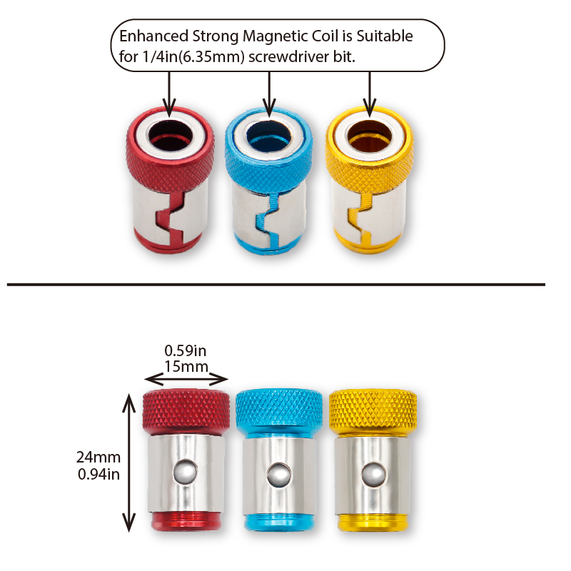 Universal 1/4 Inch Magnetic Sc - Power Tools Yellow Color のレビューと価格