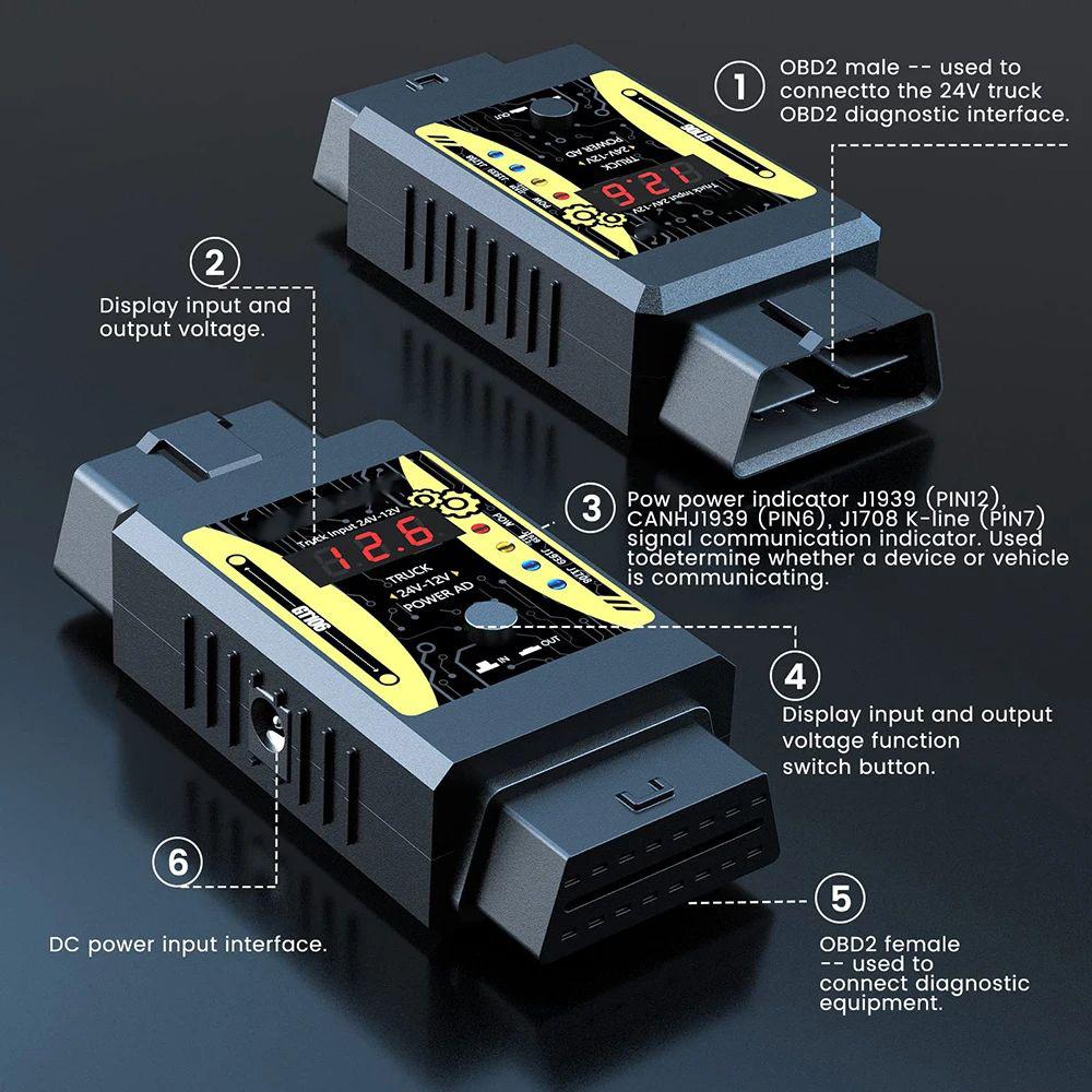 Godiag GT106 Plus Heavy Duty T - Power Tools Technician のレビューと価格