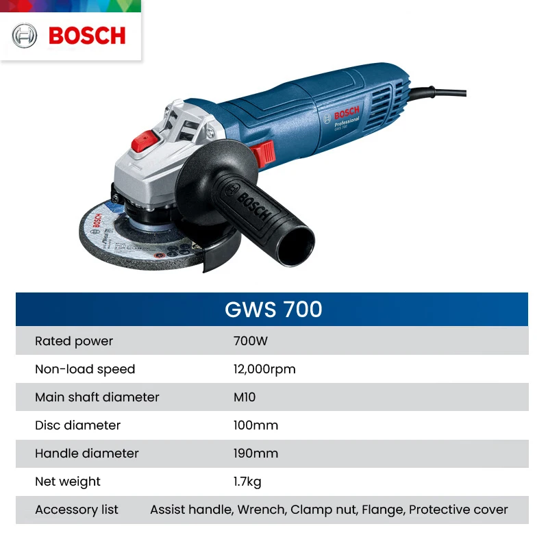 Bosch GWS700 Electric Angle Gr - Power Tools In Electrical のレビューと価格