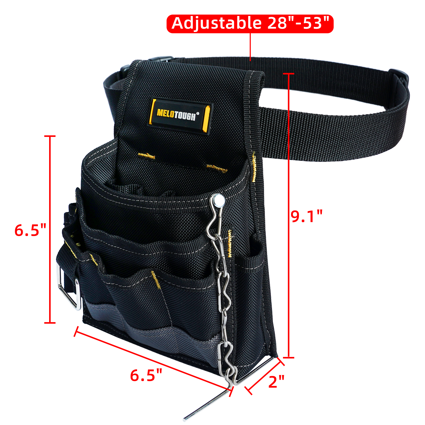 MELOTOUGH Electrician Tool Pou - Power Tools Organizer のレビューと価格