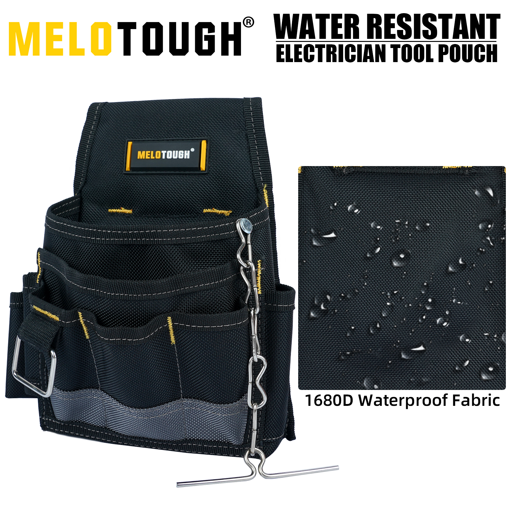 MELOTOUGH Electrician Tool Pou - Power Tools Organizer のレビューと価格